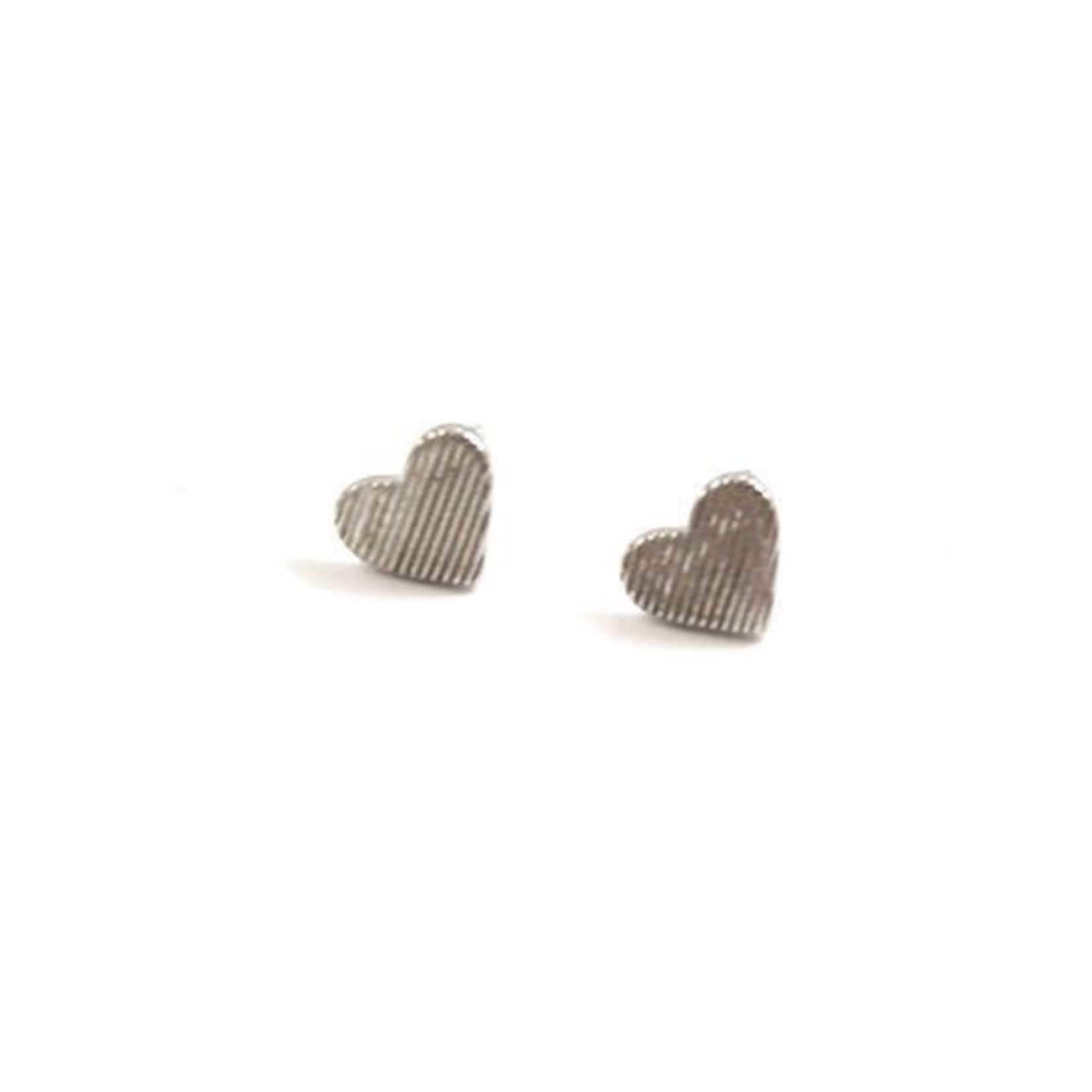 f.y.b. f.y.b. - Earrings Heart Studs Silver