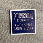 Paint the Town Paint the Town - Foxborough 50 Yard Line Lat/Long Coaster