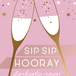 Pictura Pictura - Engagement Card  Sip Sip Hooray
