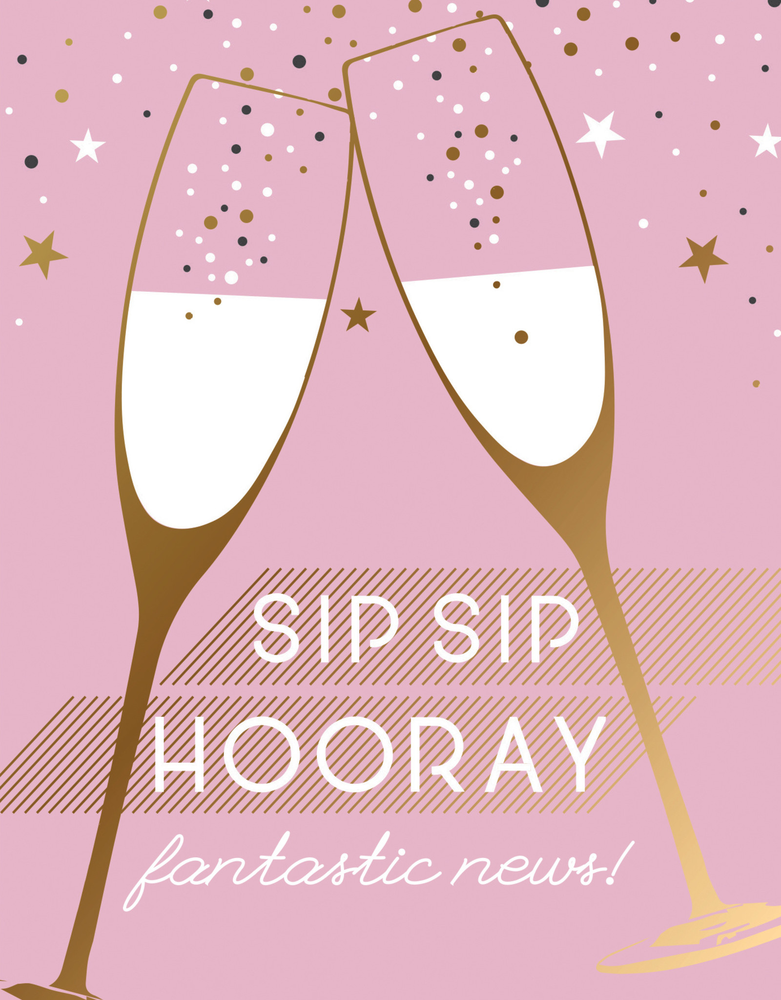 Pictura Pictura - Sip Sip Hooray Engagement Card 60968