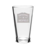 Entering Medfield 1649 Pint Glass