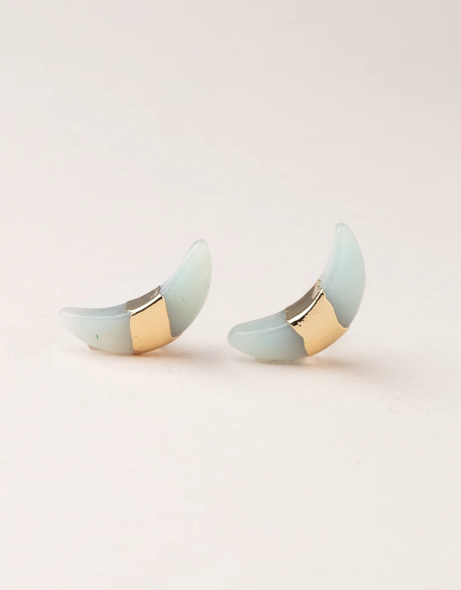 Scout Curated Wears Scout Curated Wears - Crescent Moon Stud Stone of Courage