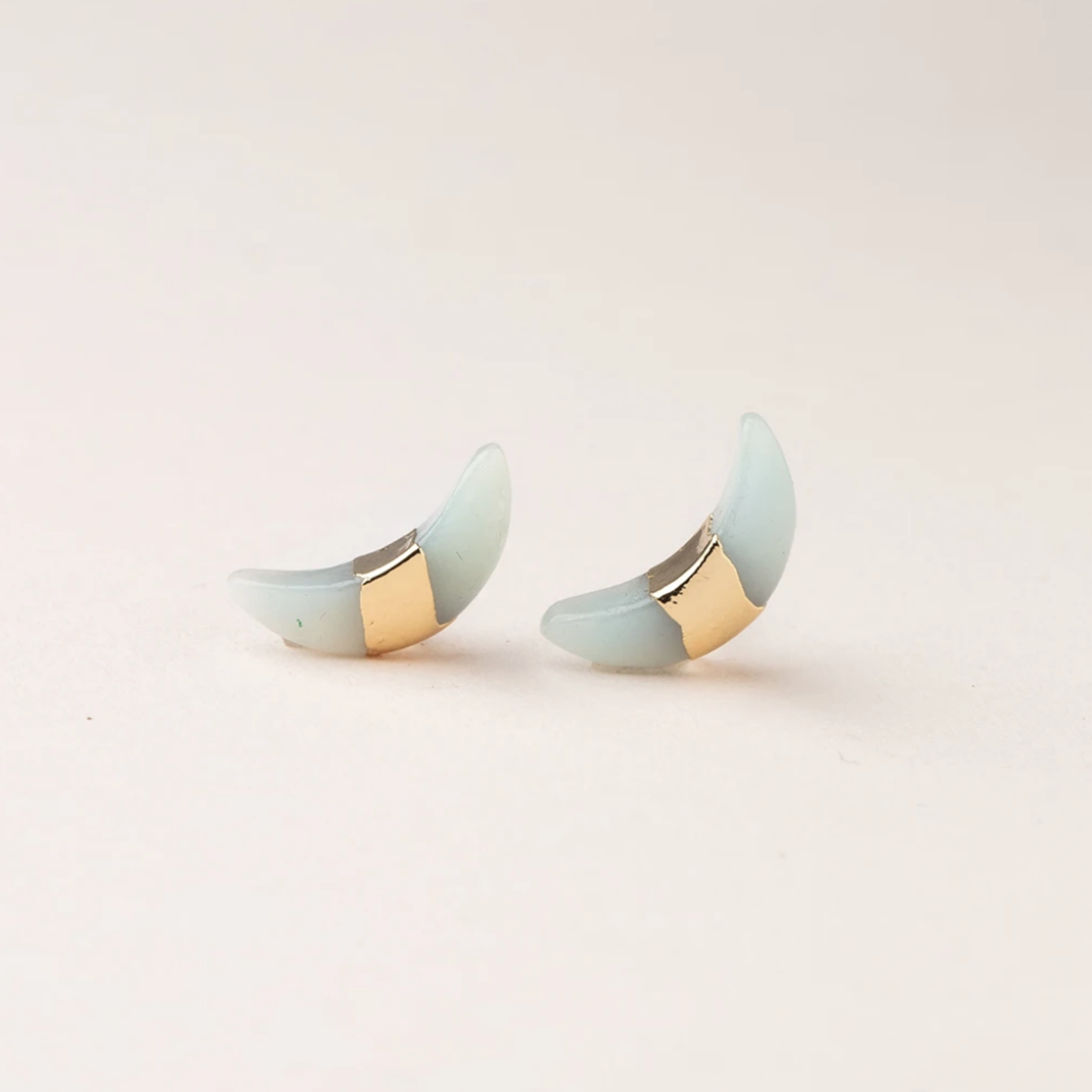Scout Curated Wears Scout Curated Wears - Crescent Moon Stud Stone of Courage