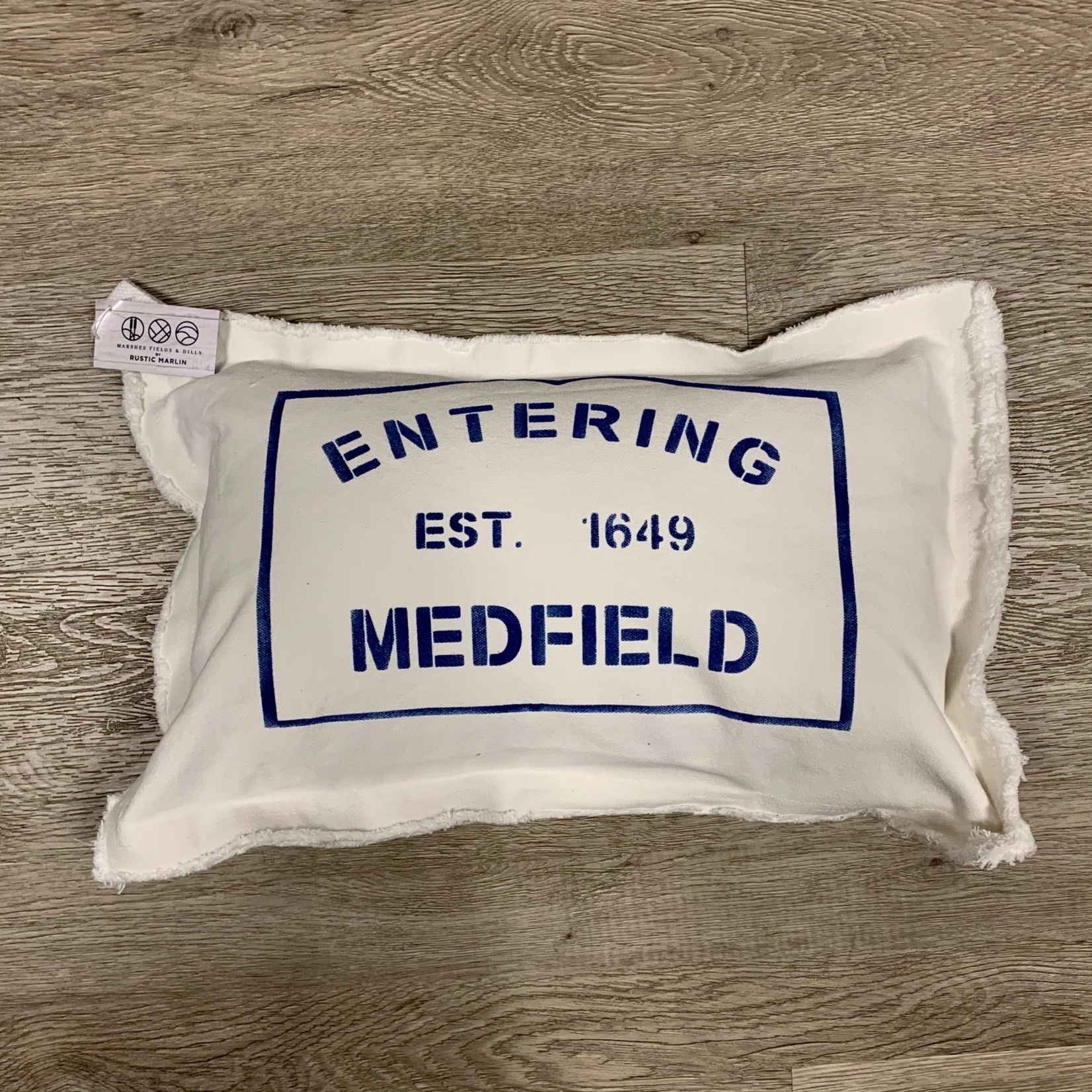 Rustic Marlin - Entering Medfield 12" x 18" Pillow