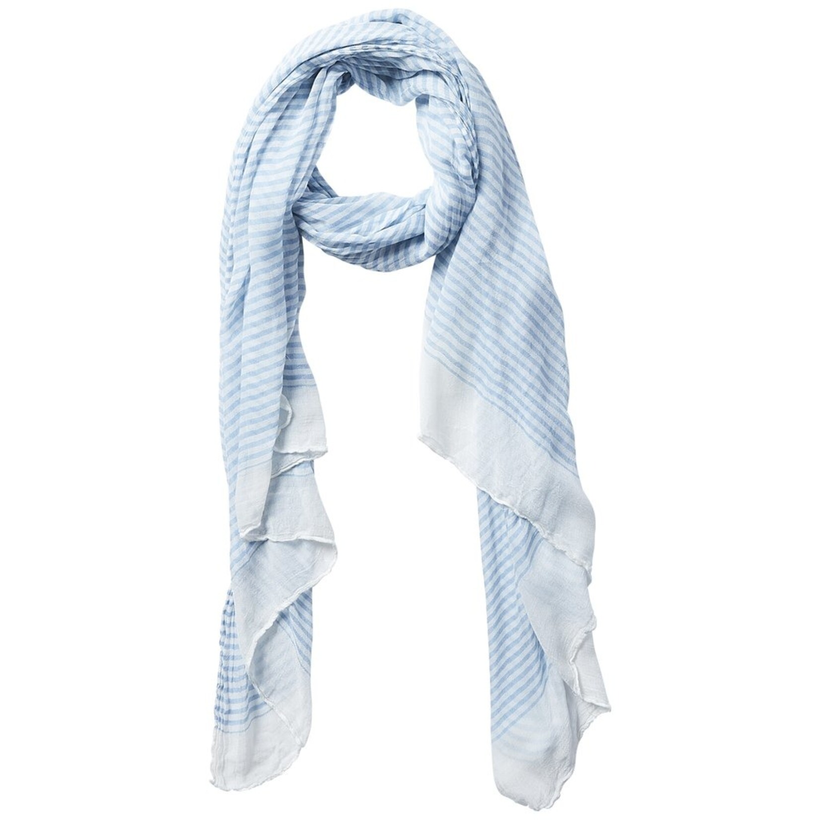 Hadley Wren - Insect Shield Scarf - Blue Tiny Stripe