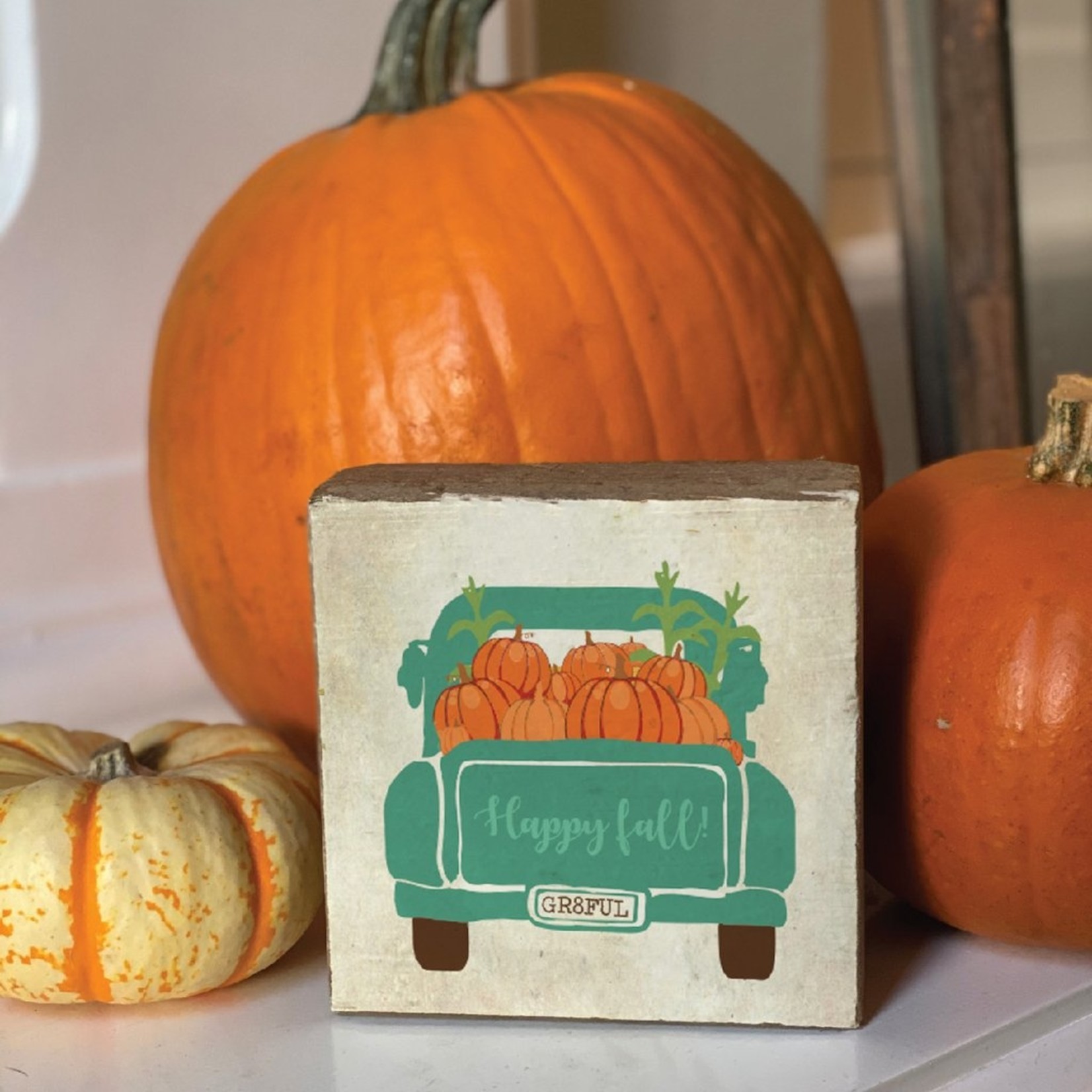 Rustic Marlin Rustic Marlin - 6 x 6 Block - Happy Fall Truck