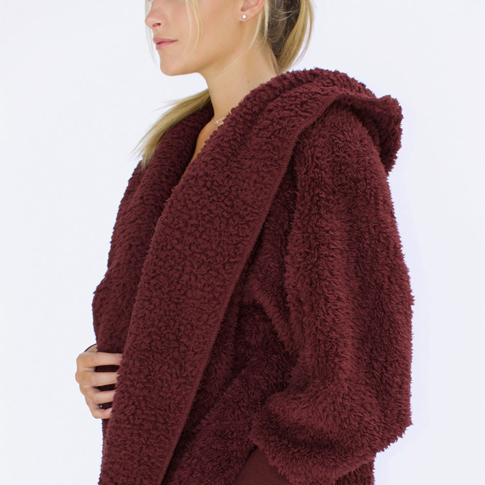 Nordic Beach Nordic Beach - Cozy Cardigan Chocolate Cherry