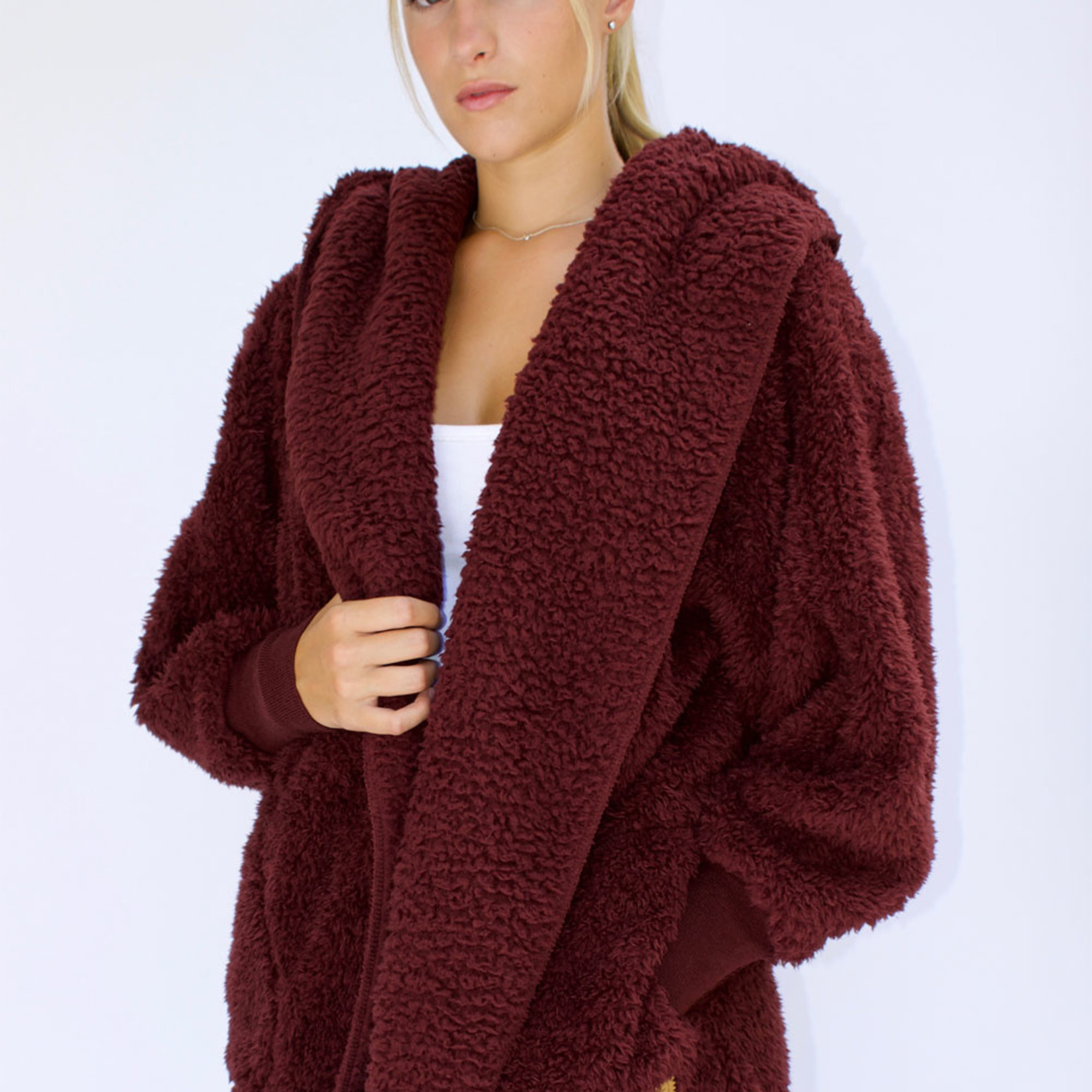 Nordic Beach Nordic Beach - Cozy Cardigan Chocolate Cherry