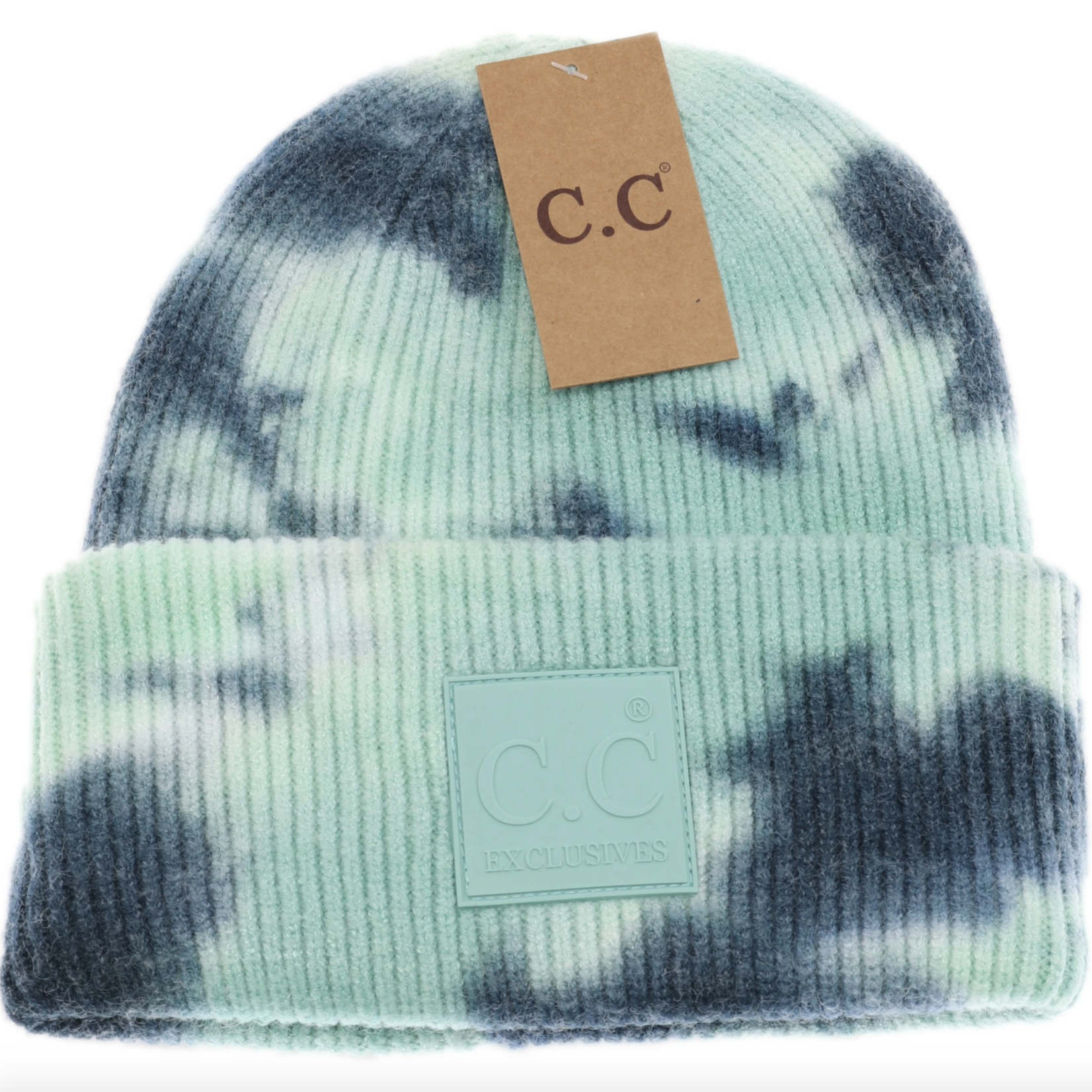 C.C. Beanie C.C. - Tie Dye Beanie W/Rubber Patch