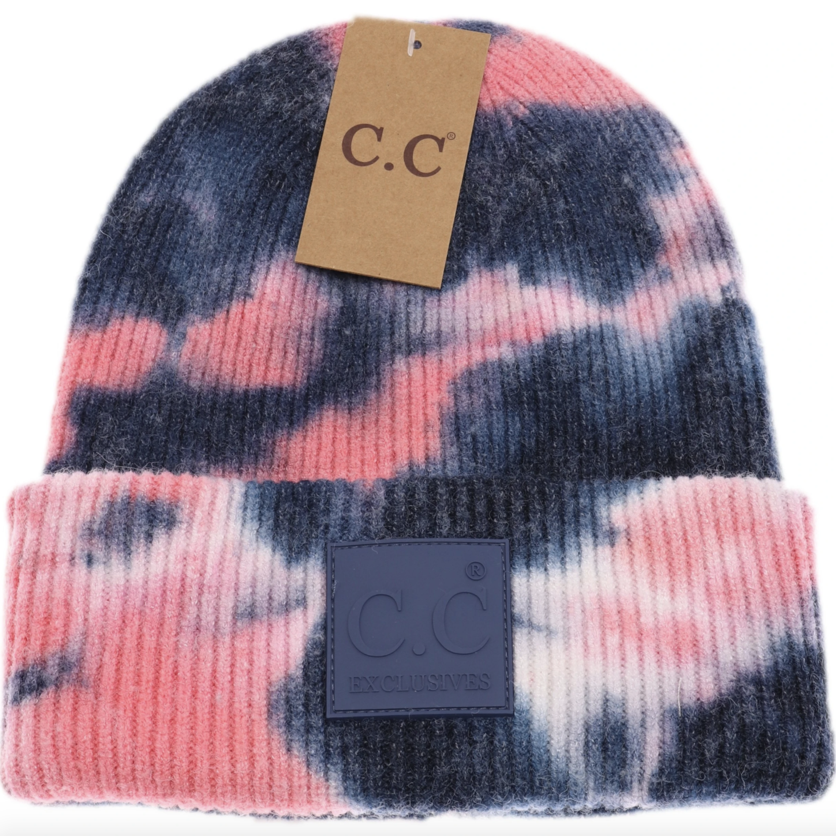 C.C. Beanie C.C. - Tie Dye Beanie W/Rubber Patch