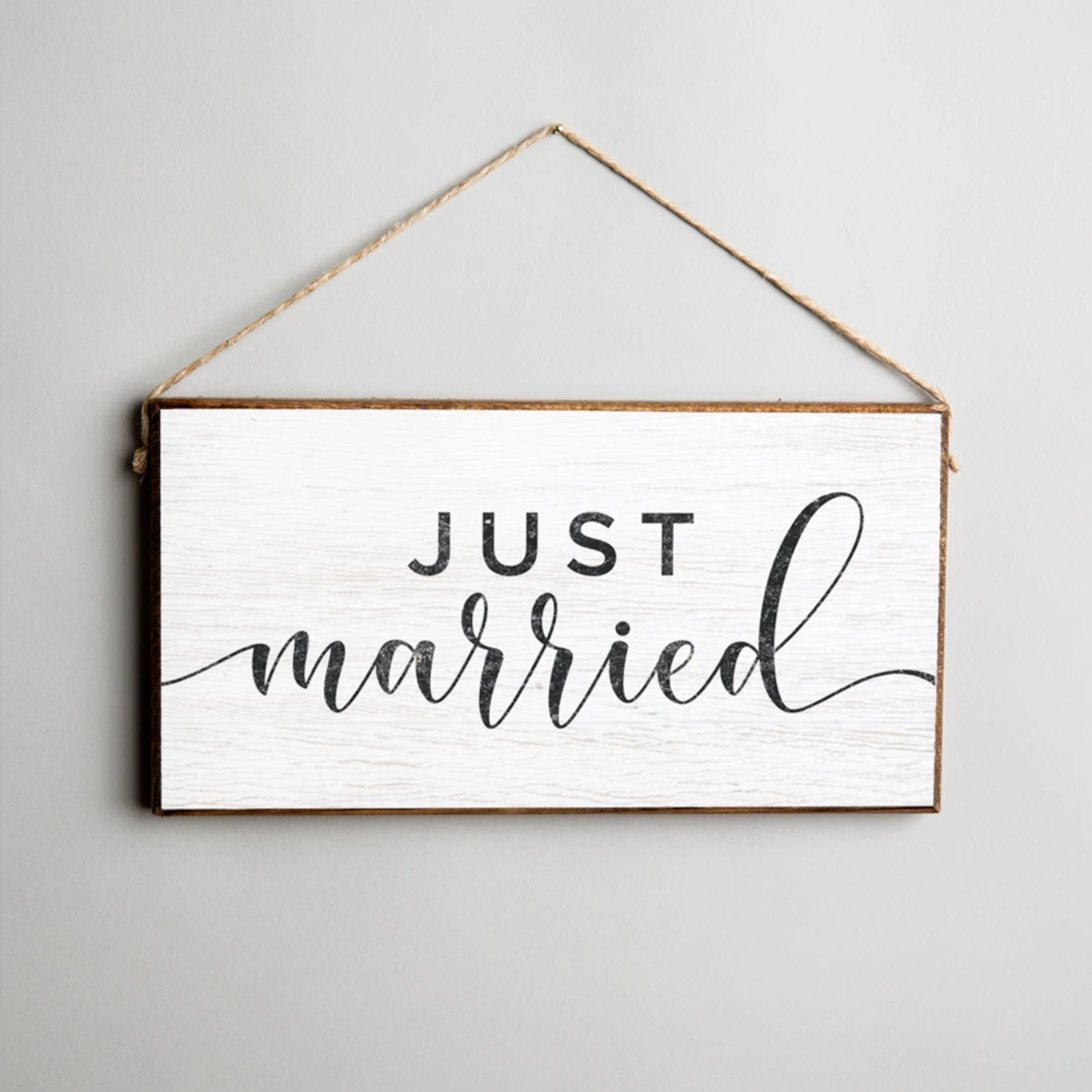 Rustic Marlin Rustic Marlin - Twine Sign - Just Married