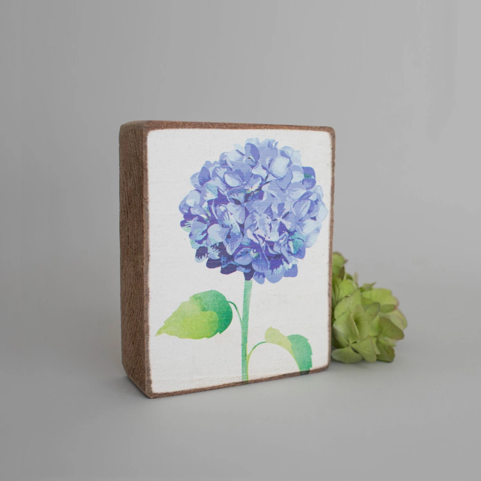 Rustic Marlin Rustic Marlin - Wood Block - Blue Hydrangea