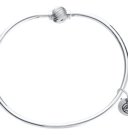Lestage - 6" Swirl Cape Cod Bracelet - Sterling Silver with Silver Ball