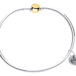 LeStage - 6" The Classic Cape Cod Bracelet - Sterling Silver with a 14K Yellow Gold Ball