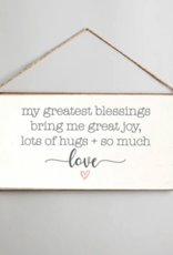Rustic Marlin Rustic Marlin - My Greatest Blessings Bring Me Mini Plank Sign