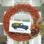 Rustic Marlin Rustic Marlin - Twine Sign - Welcome Sunflower Truck