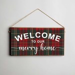 Rustic Marlin Rustic Marlin - Twine Sign - Welcome to Our Merry Home
