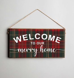 Rustic Marlin Rustic Marlin - Mini Plank - Welcome to Our Merry Home