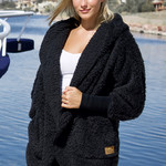 Nordic Beach Nordic Beach - Cozy Cardigan - Black Licorice