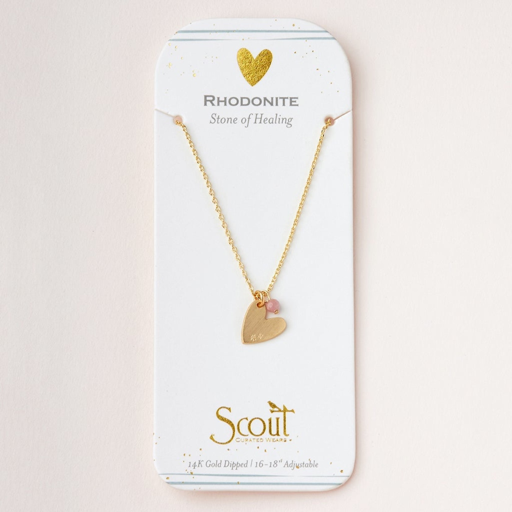 Scout Curated Wears Scout Curated Wears - Charm Necklace Rhodonite Gold