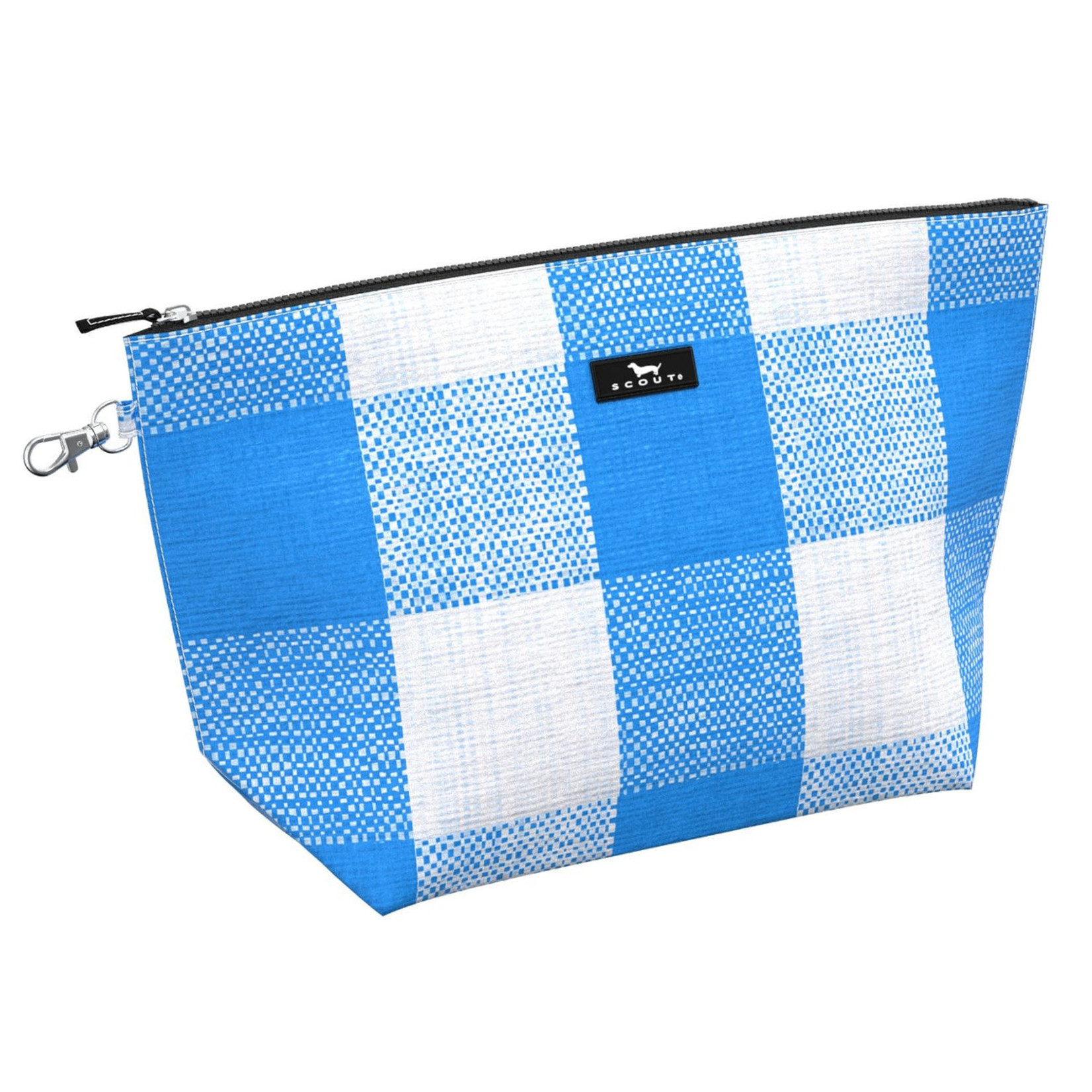 Scout Clear Pencil Bag-Navy Gingham