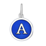 LoLa & Company LoLa Mini Pendants Initial A - Sapphire