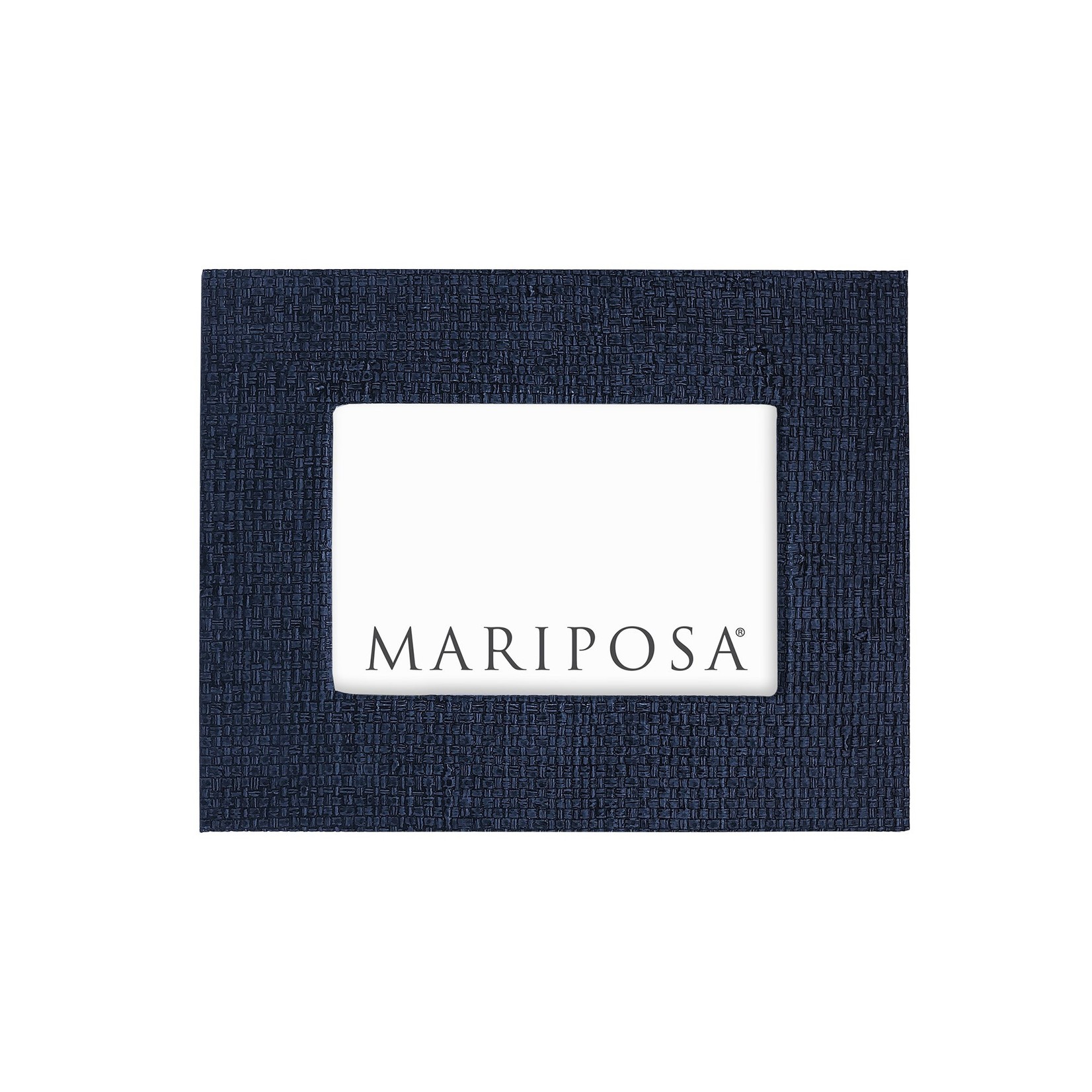 Mariposa Mariposa - Indigo Blue Grasscloth 4x6 Frame