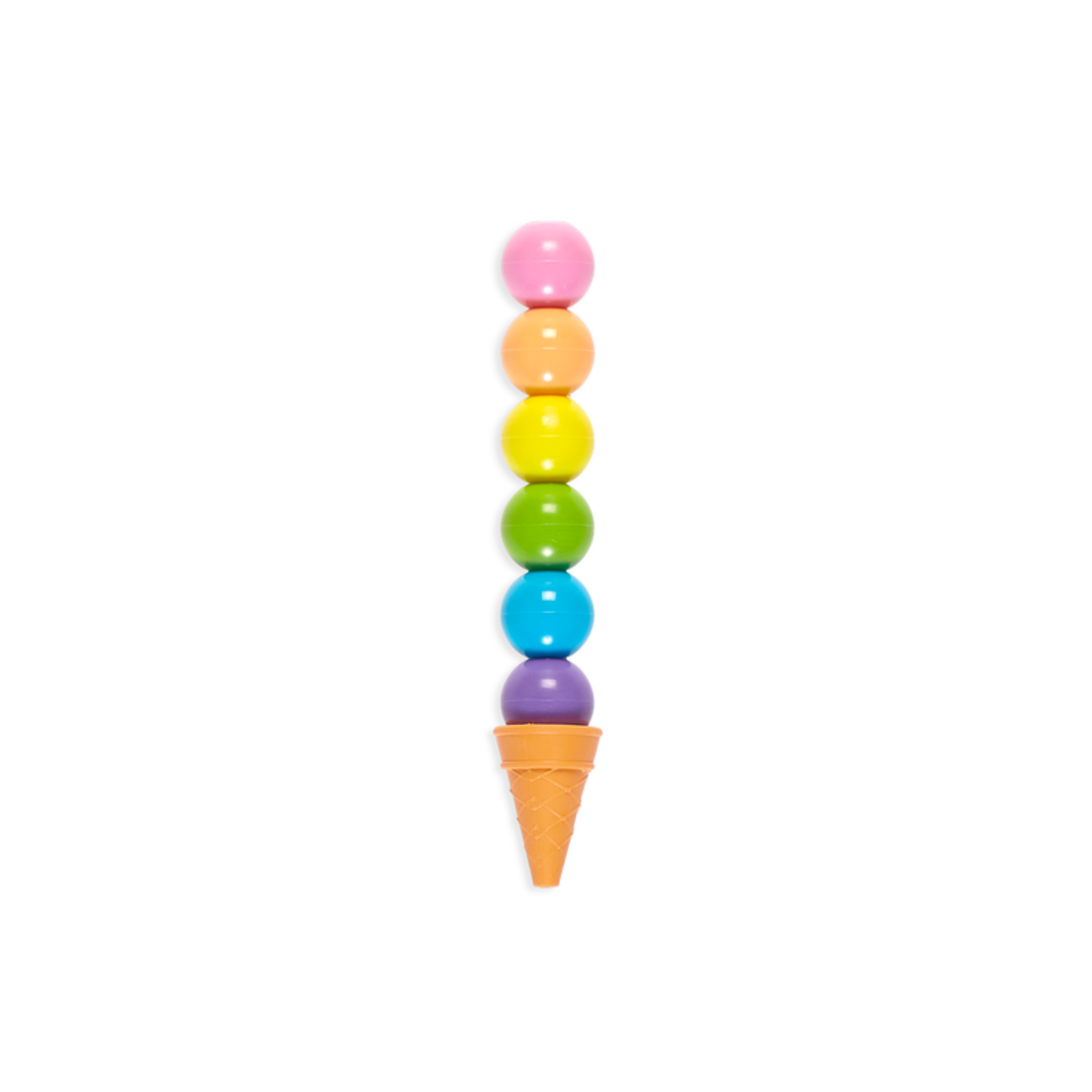 OOLY OOLY - Rainbow Scoops Stacking Erasable Crayons + Scented Eraser