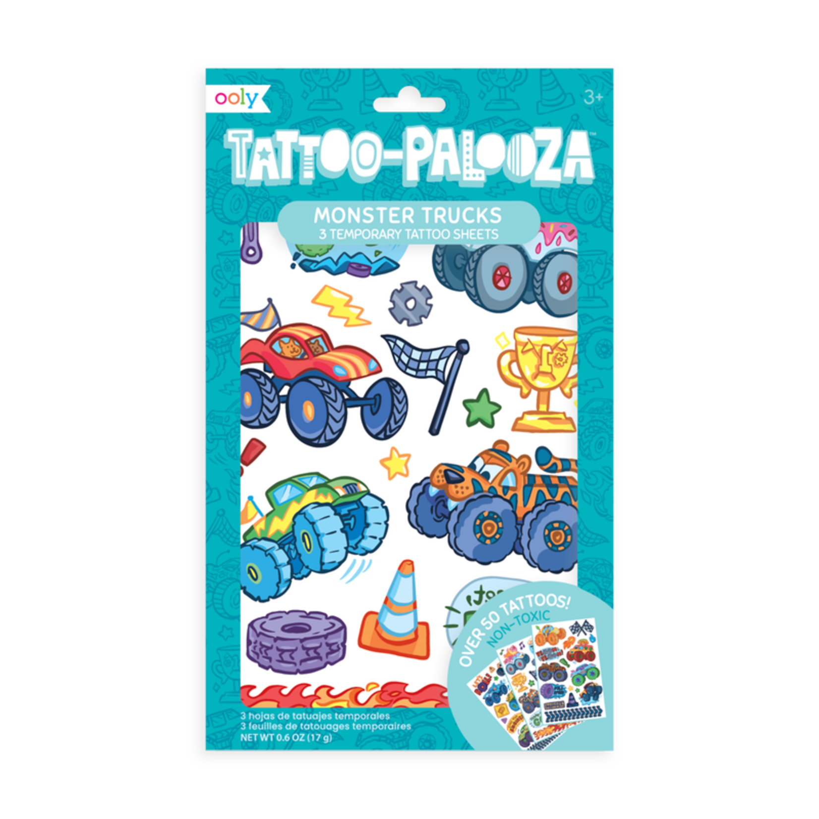 OOLY OOLY - Temporary Tattoos Monster Truck