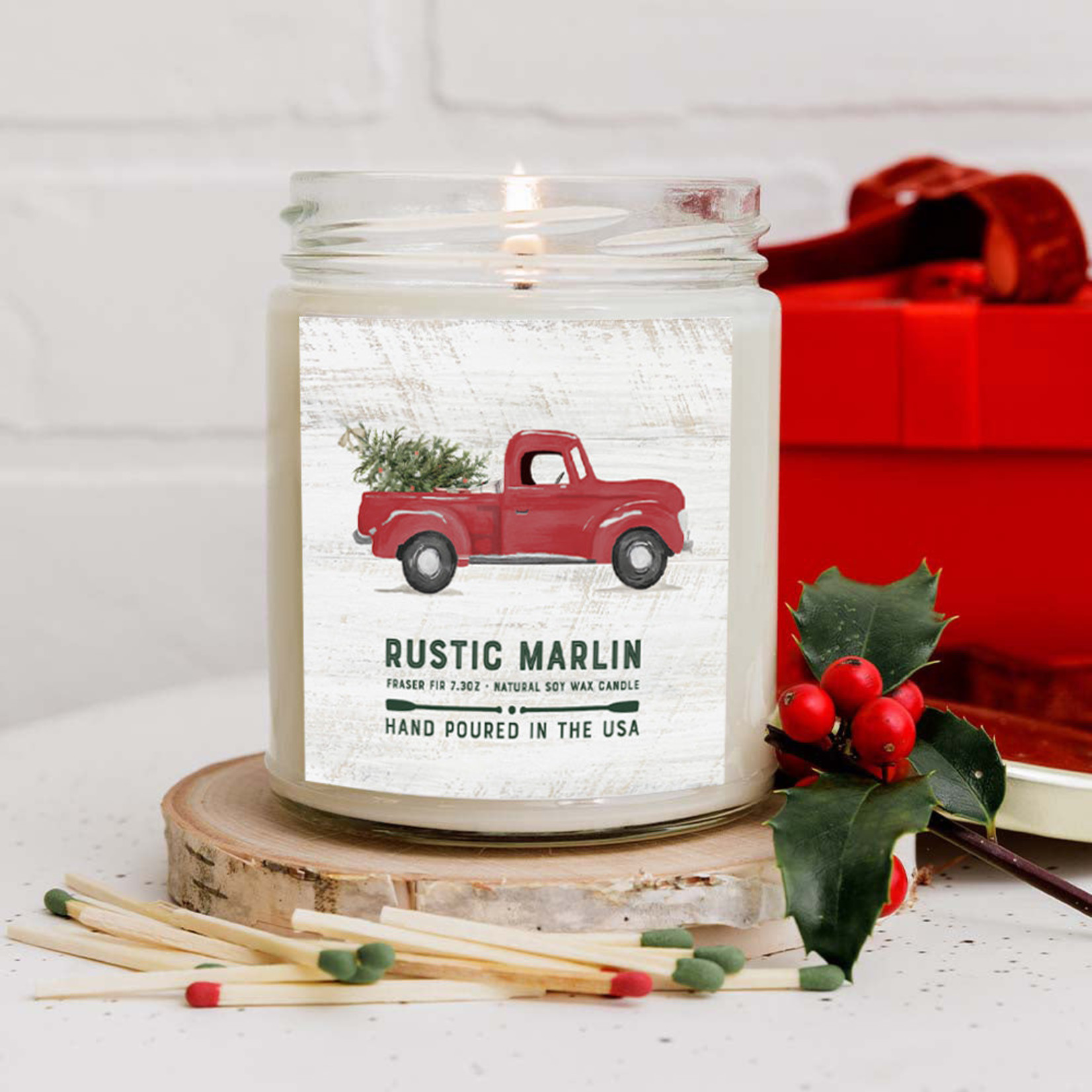 Rustic Marlin Rustic Marlin - Candle - Christmas Tree Truck