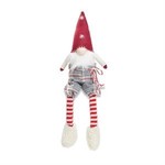 Mud Pie Mud Pie - Xmas Dangle Leg Gnome - Red Felt