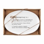 Mud Pie Mud Pie -  Friendsgiving Boxed Platter