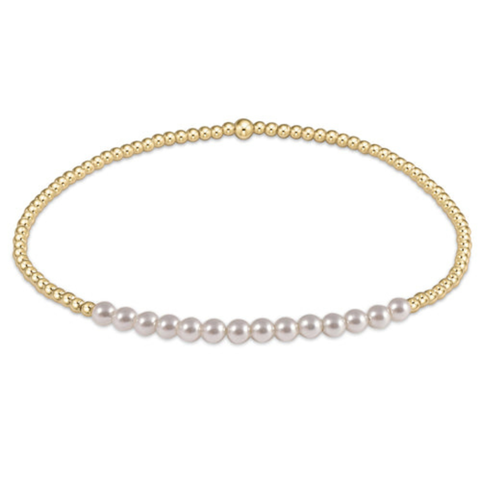 enewton Enewton - Gold Bliss 2mm - Pearl Bead Bracelet