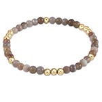 enewton Enewton - Worthy Pattern 4mm Bead Bracelet - Matte Botswana Agate