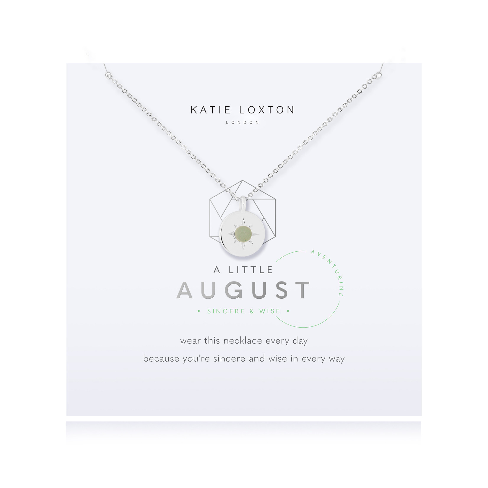 Katie Loxton Katie Loxton - A Little Birthstone Necklace August Aventurine