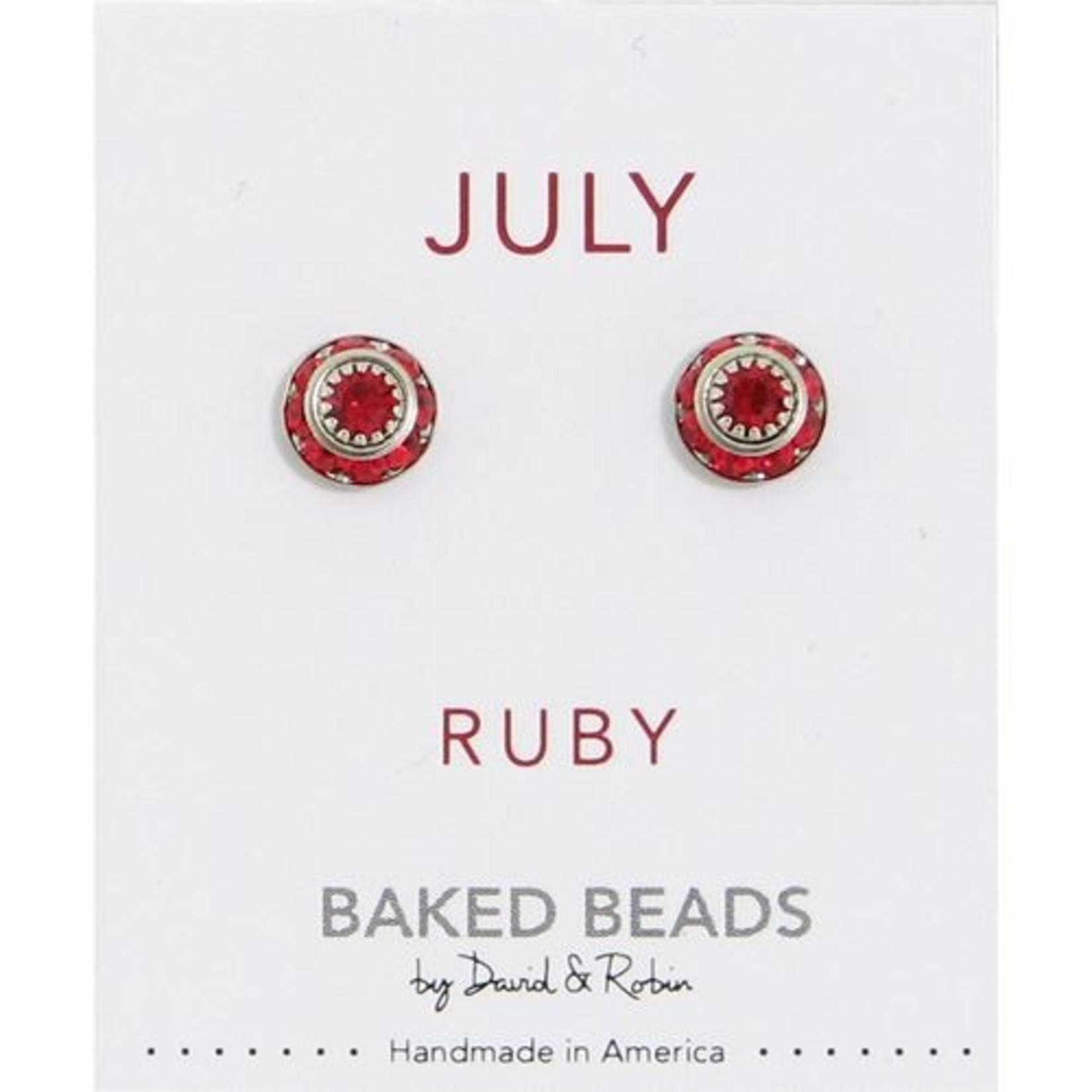 Baked Beads Baked Beads - Birthstone Crystal Earring