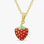 Lily Nilly - 18K Gold Strawberry Necklace