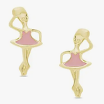 Lily Nilly - 18K Gold Earrings Twirling Ballerina Stud