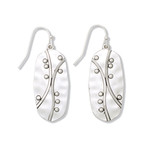 Periwinkle Periwinkle Earrings Silver Artisan Drops