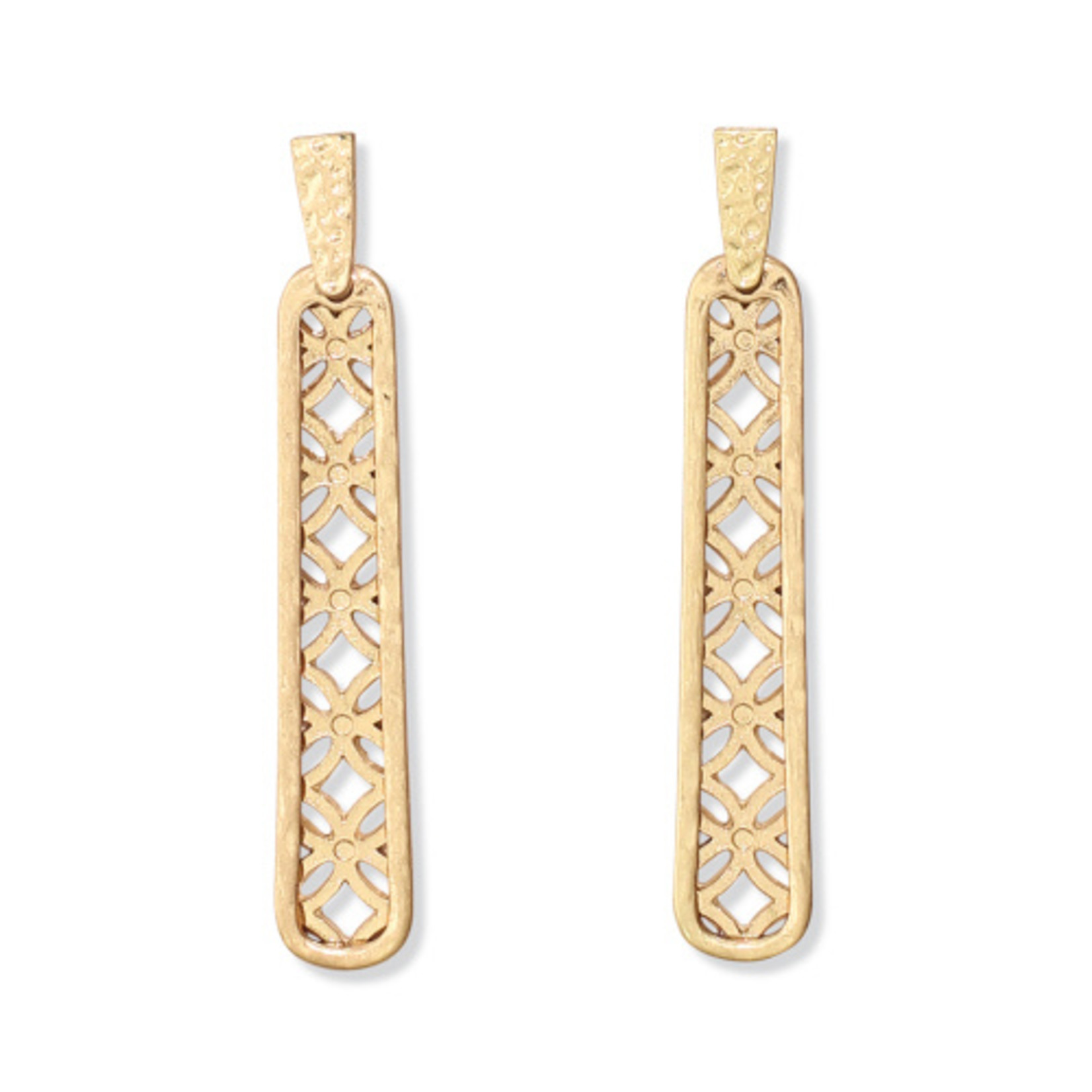 Periwinkle Periwinkle Earrings Gold geometric drops