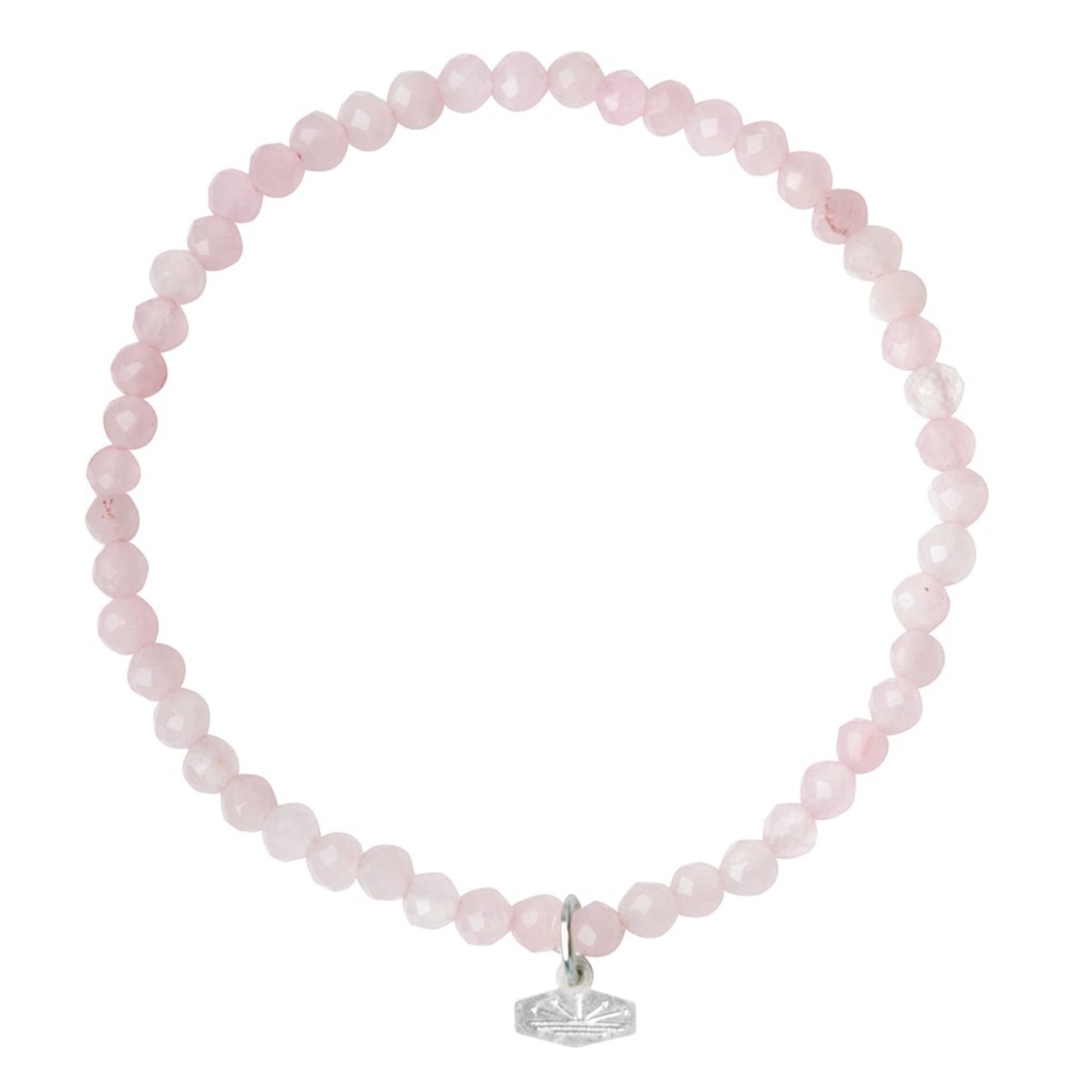 Scout Curated Wears Scout Curated Wears - Mini Stone Bracelet  Rose Quartz/Silver