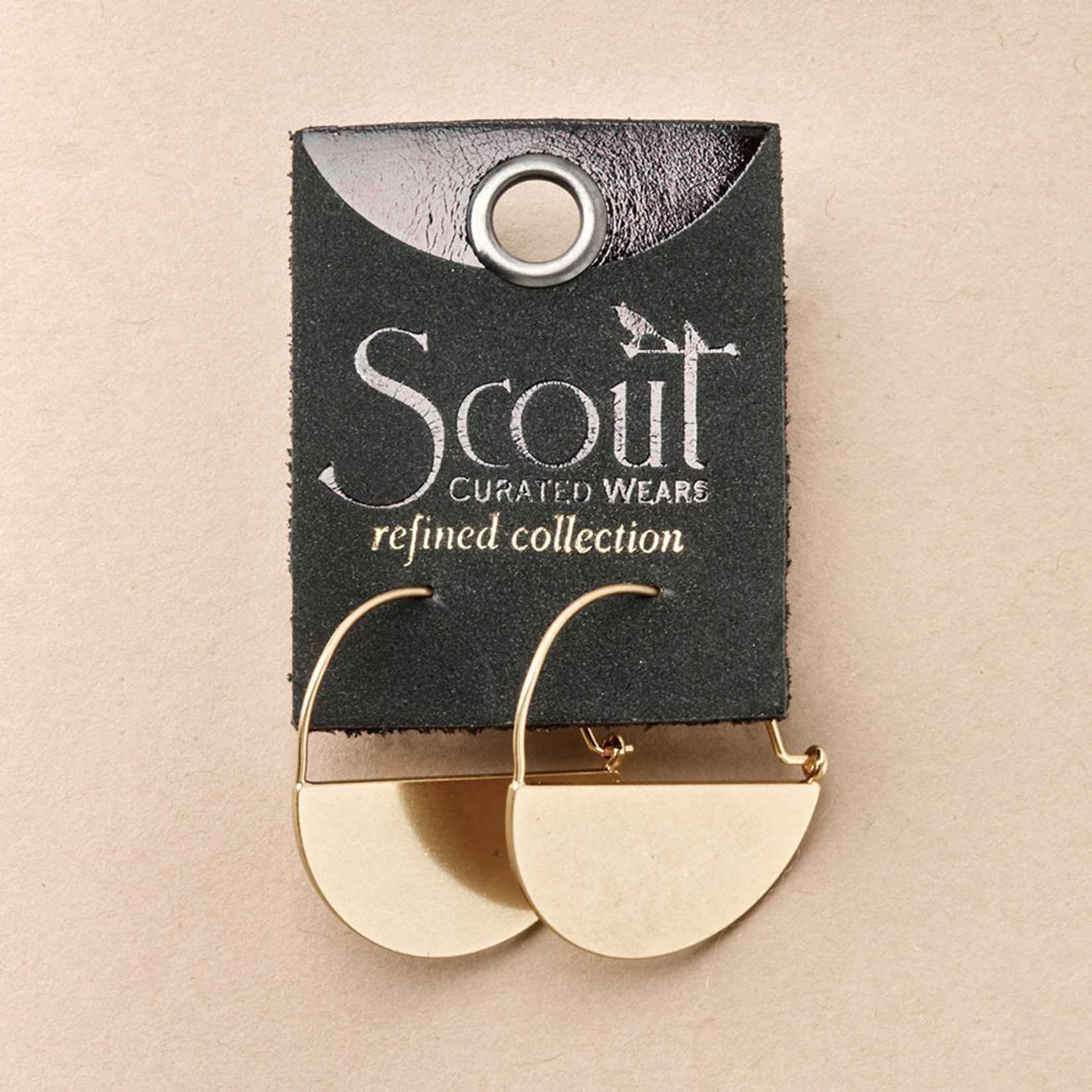 Scout Curated Wears Scout Curated Wears - Refined Earring Collection - Lunar Hoop/Gold Vermeil