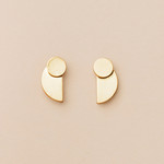 Scout Curated Wears Scout Curated Wears - Refined Earring Collection - Eclipse Stud/Gold Vermeil