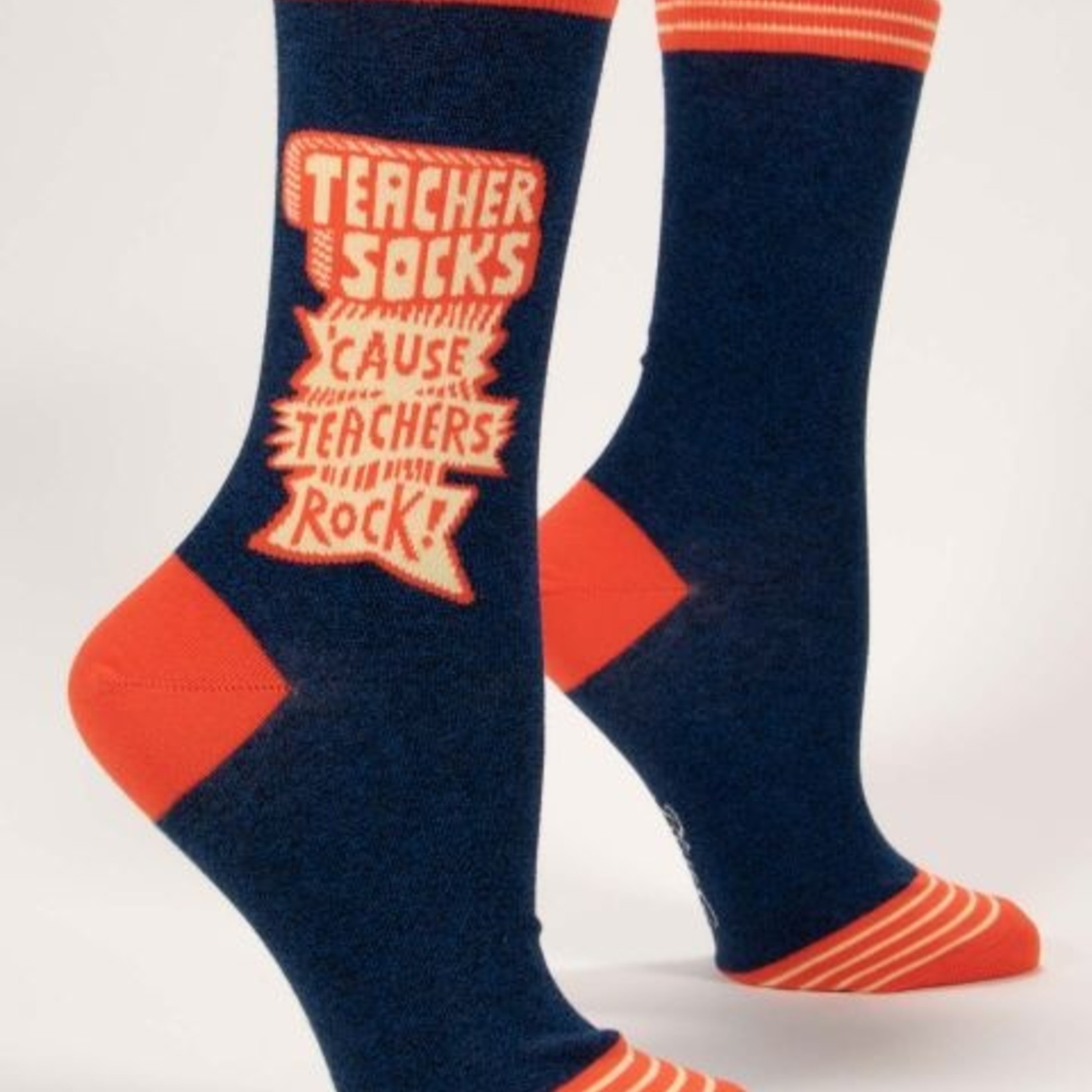 Blue Q Blue Q - Crew Socks - Teachers Rock