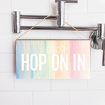 Rustic Marlin Rustic Marlin - Twine Sign - Hop On In