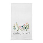 Mud Pie Mud Pie - Waffle Towel - Flowers Easter