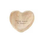 Mud Pie Mud Pie - Wood Heart Trinket - Think