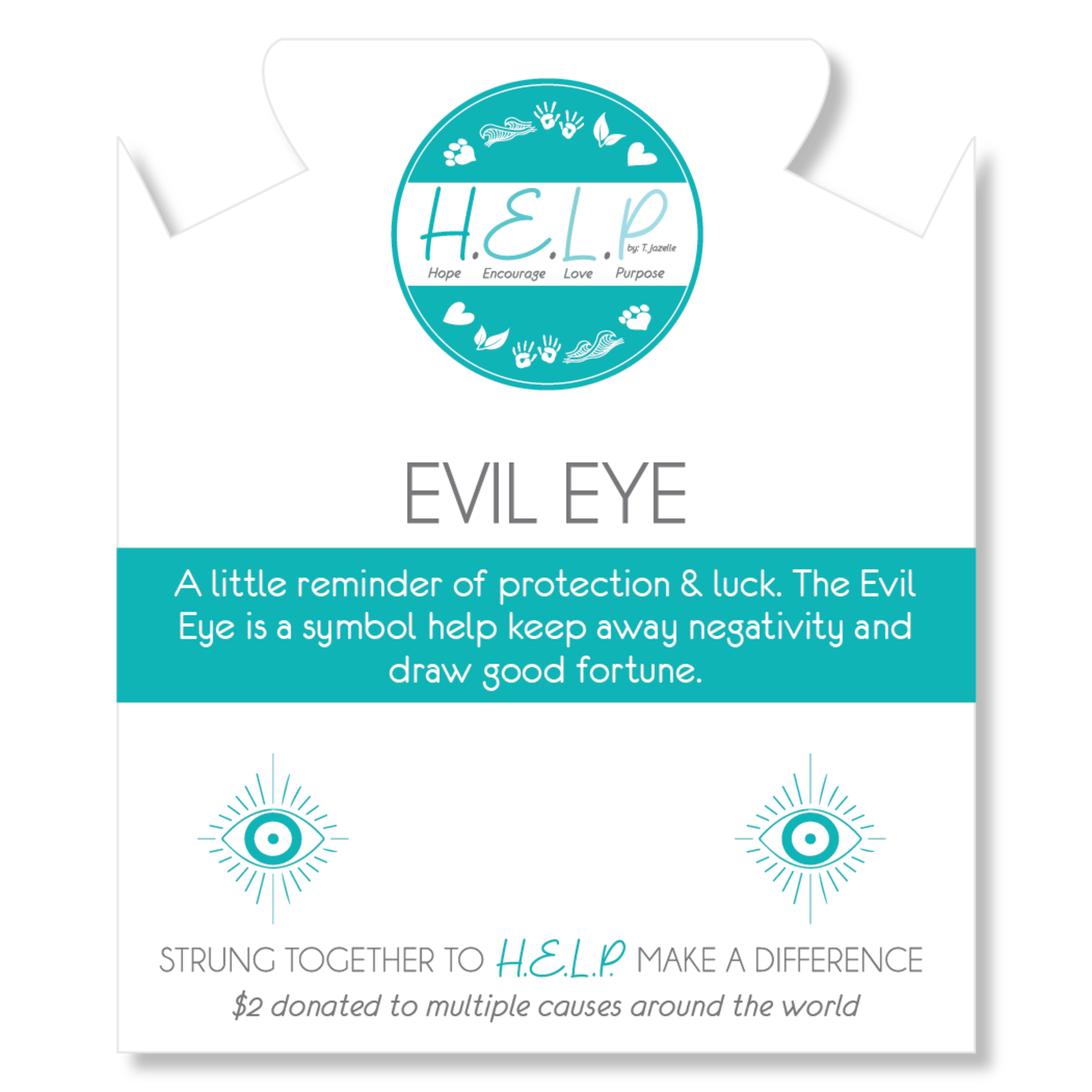 Help by Tiffany Jazelle HELP by TJ - Evil Eye - Caribbean Jade