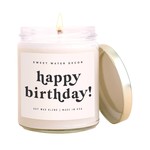 Sweet Water Decor Sweet Water Decor - Soy Candle  9 oz- Happy Birthday