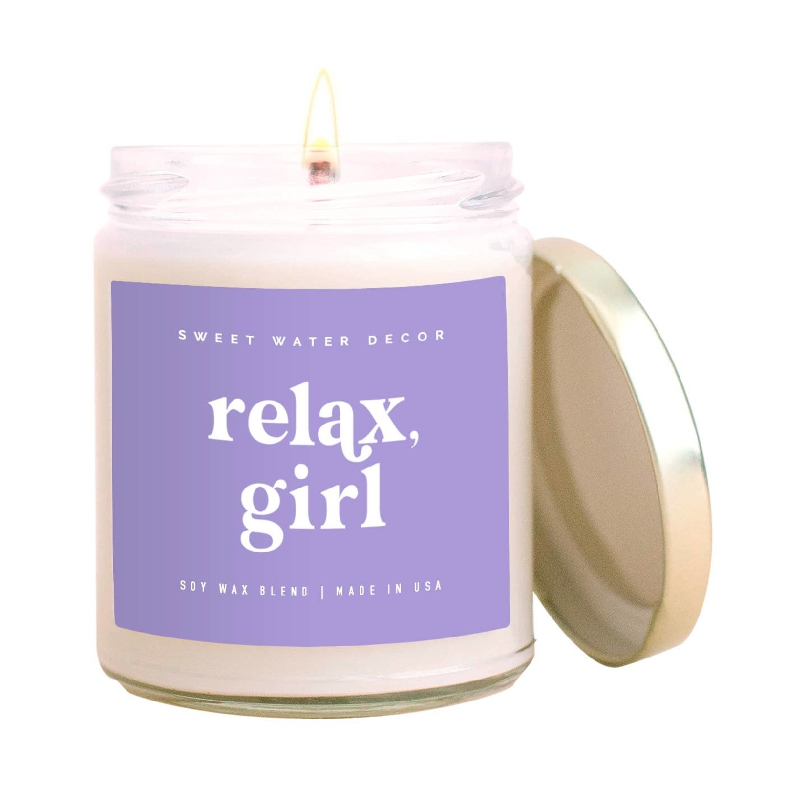 Sweet Water Decor - Soy Candle 9 oz - Relax